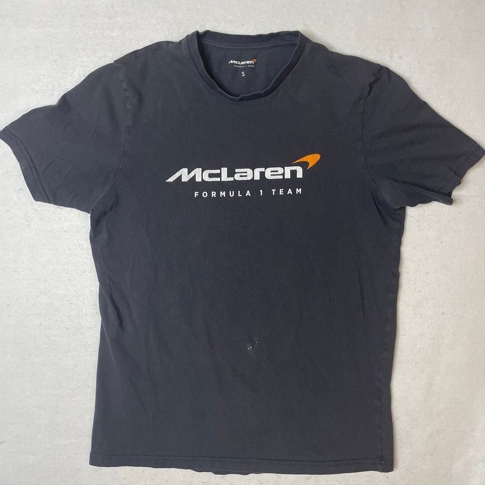 McLaren Formula 1 Team T Shirt Mens Size S Gray Logo Graphic Tee
